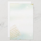 Buchstaben von Paris-Briefpapier im Blau Briefpapier (Vorne/Hinten)