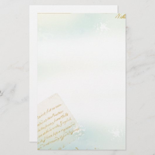 Buchstaben von Paris-Briefpapier im Blau Briefpapier (Vorne/Hinten)