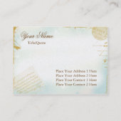 Buchstaben von Paris-Visitenkarte Visitenkarte (Rückseite)