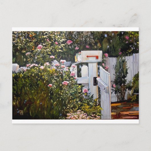 Buchstaben von Zuhause Postkarte (Vorderseite)