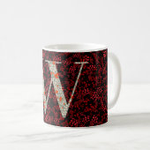 Buchstaben W rot und bordeauxrot Kaffeetasse (VorderseiteRechts)