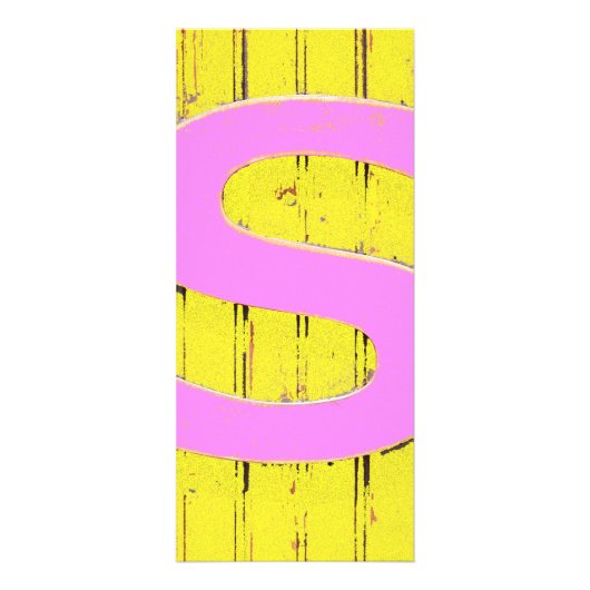 Buchstaben Werbekarte (Vorne)