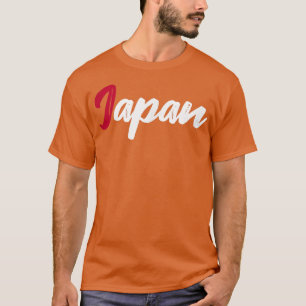 Buchstaben Word Japan in schönem Rot-Weiß-Schrifta T-Shirt