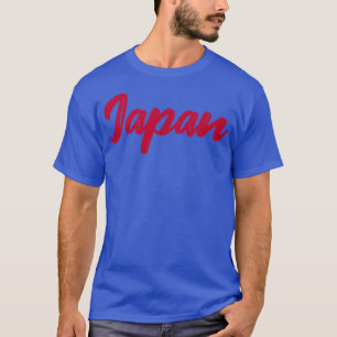 Buchstaben Wort Japan in schöner roter Schrift Pre T-Shirt