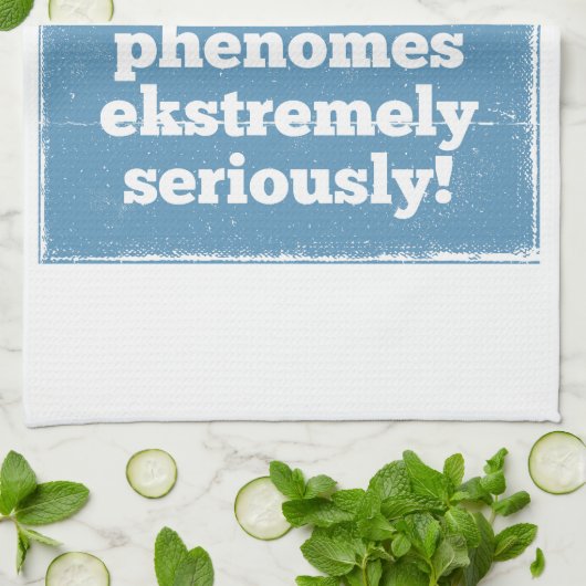 Buchstaben x Phenome klingen phonisch Geschirrtuch (Gefaltet)