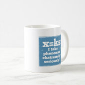 Buchstaben x Phenome klingen phonisch Kaffeetasse (VorderseiteRechts)