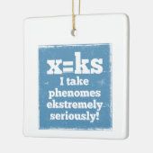 Buchstaben x Phenome klingen phonisch Keramikornament (Links)