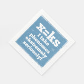 Buchstaben x Phenome klingen phonisch Serviette (Ecke)