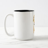 Buchstaben Zweifarbige Tasse (Links)
