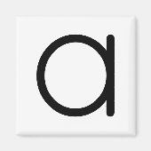 Buchstabenbezeichnung "a" magnet (Vorne)