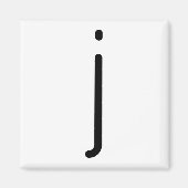 Buchstabenbezeichnung "j" magnet (Vorne)