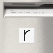Buchstabenbezeichnung "r" magnet (In Situ (Geschirrspüler))