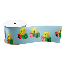 Buchstabenblöcke Satinband