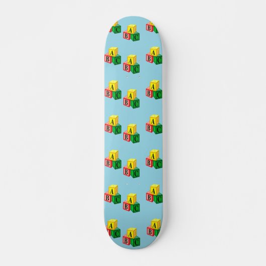 Buchstabenblöcke Skateboard (Vorne)