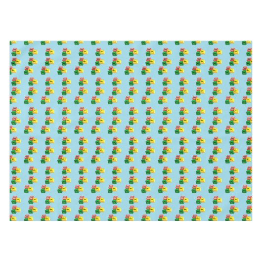 Buchstabenblöcke Tischdecke (Vorderseite (Horizontal))