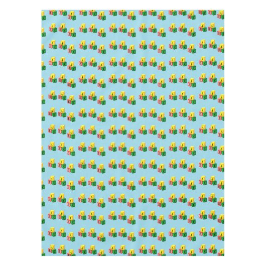 Buchstabenblöcke Tischdecke (Vorderseite)