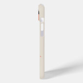 Buchstabenformen mit rot-schwarzen Punkten Case-Mate iPhone Hülle (Rückseite / Links)