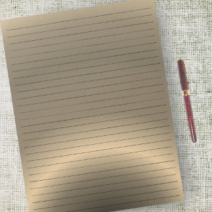 Buchstabengröße 8,5 x 11" Farbe der Bronze Notizblock