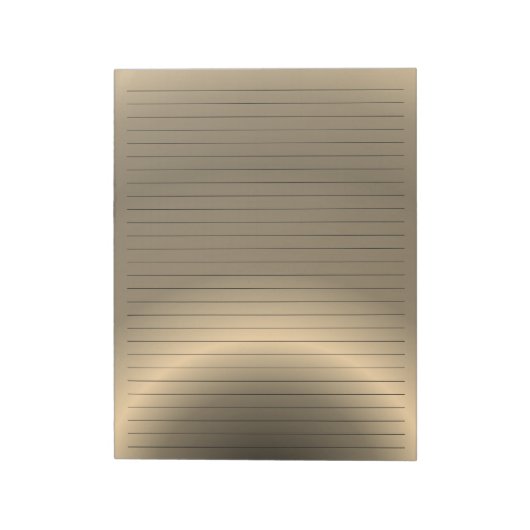 Buchstabengröße 8,5 x 11" Farbe der Bronze Notizblock (Rotiert)