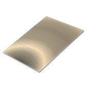 Buchstabengröße 8,5 x 11" Farbe der Bronze Notizblock (angewinkelt)