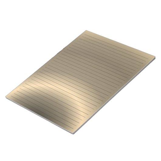 Buchstabengröße 8,5 x 11" Farbe der Bronze Notizblock (angewinkelt)