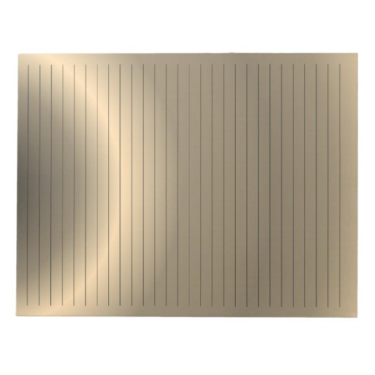 Buchstabengröße 8,5 x 11" Farbe der Bronze Notizblock (Vorderseite)