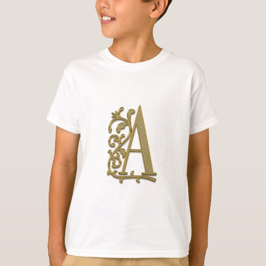 Buchstabeninitiale T-Shirt (Vorderseite)