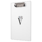 Buchstabenklammer Klemmbrett (Links)