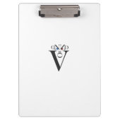 Buchstabenklammer Klemmbrett (Vorderseite)