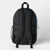 Buchstabenkonfetti "A" Bedruckter Rucksack (Rückseite)