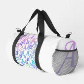 Buchstabenkonfetti "A" Duffle Bag (Rechte Ecke)