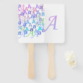 Buchstabenkonfetti "A" Fächer (Vorne und Hinten)