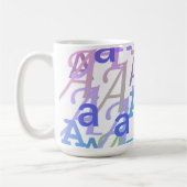 Buchstabenkonfetti "A" Kaffeetasse (Links)