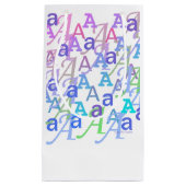 Buchstabenkonfetti "A" Kleine Geschenktüte (Vorderseite)