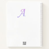 Buchstabenkonfetti "A" Notizblock (Rückseite)