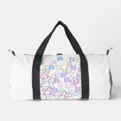 Buchstabenkonfetti "B" Duffle Bag (Vorderseite)