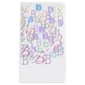 Buchstabenkonfetti "B" Kleine Geschenktüte (Vorderseite)