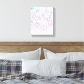 Buchstabenkonfetti "B" Leinwanddruck (Insitu (Schlafzimmer))
