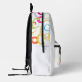 Buchstabenkonfetti "C" Bedruckter Rucksack (Links)