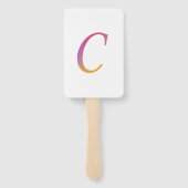 Buchstabenkonfetti "C" Fächer (Rückseite)