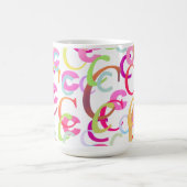 Buchstabenkonfetti "C" Kaffeetasse (Mittel)