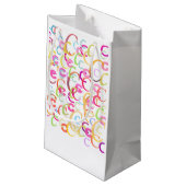 Buchstabenkonfetti "C" Kleine Geschenktüte (Rückseite Schrägansicht)