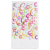 Buchstabenkonfetti "C" Kleine Geschenktüte (Vorderseite)
