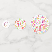 Buchstabenkonfetti "C" Konfetti (Rückseiten)