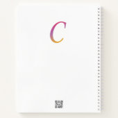 Buchstabenkonfetti "C" Notizblock (Rückseite)