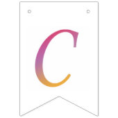 Buchstabenkonfetti "C" Wimpelkette (Zweite Fahne)