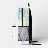 Buchstabenkonfetti "D" Bedruckter Rucksack (Rechts)