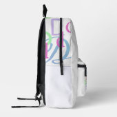 Buchstabenkonfetti "D" Bedruckter Rucksack (Links)