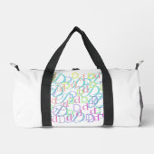 Buchstabenkonfetti "D" Duffle Bag (Vorderseite)