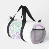 Buchstabenkonfetti "D" Duffle Bag (Rechte Ecke)